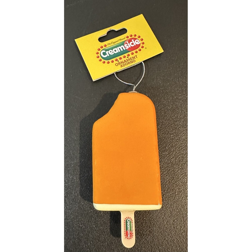 Creamsicle Orange Ice Cream Pop Christmas Ornament Grupo Ruz A24595 NEW